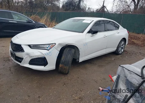 2021 Acura Tlx Technology Package из США, поврежденный, VIN 19UUB6F40MA008853